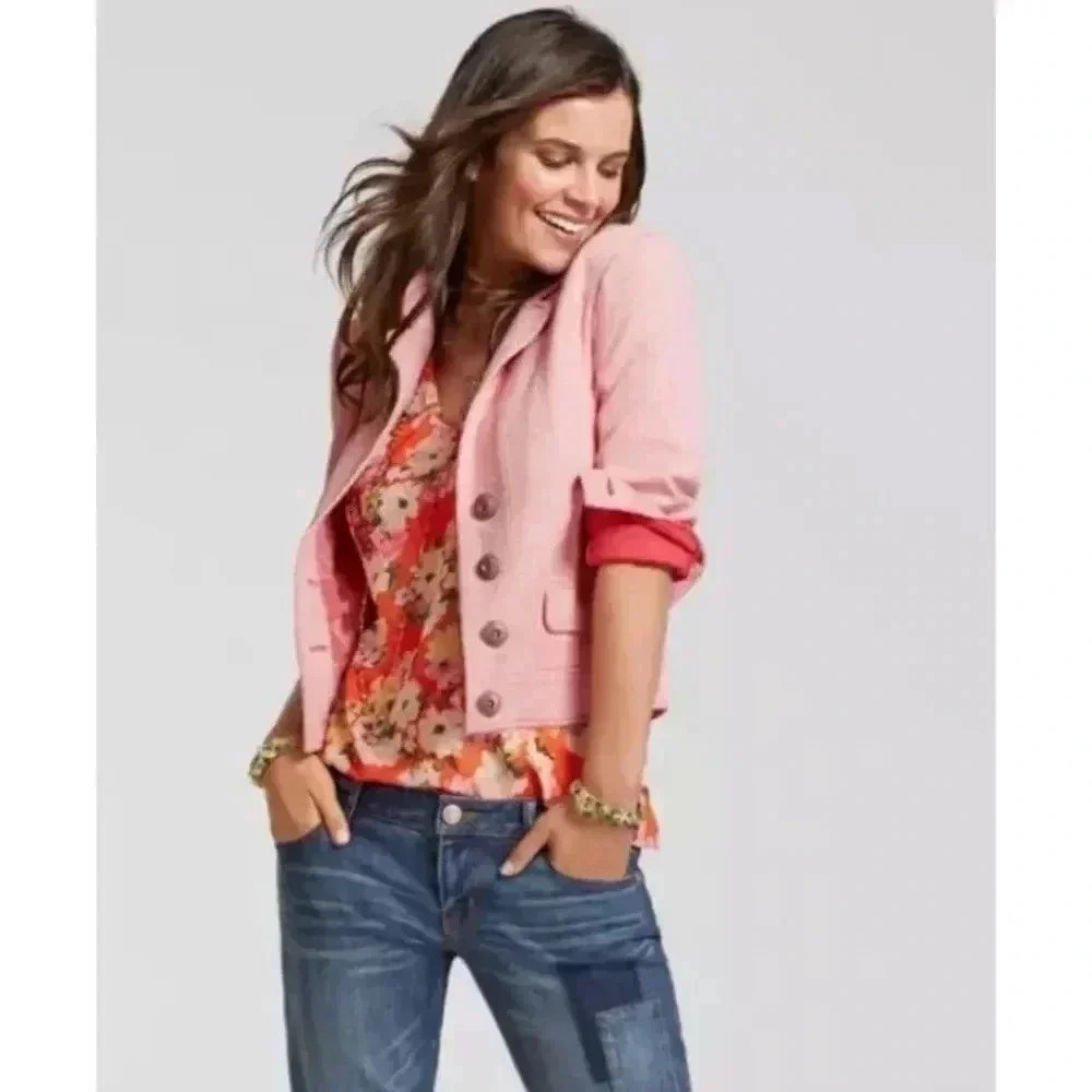 Women's CAbi Cold Shoulder Floral Lush Blouse XS - Picture 6 of 10